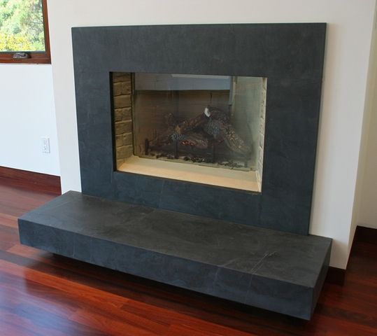 Slate fireplace mantles