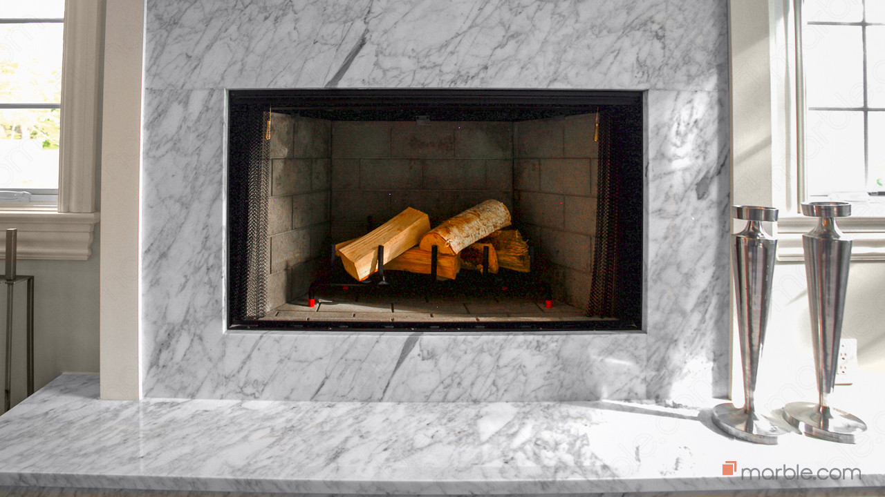 quartzite fireplace mantles