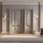 Detailed custom trim installation in a modern home interior